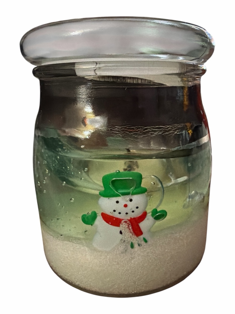 Holiday Snowman Jar Gel Candle 16 oz